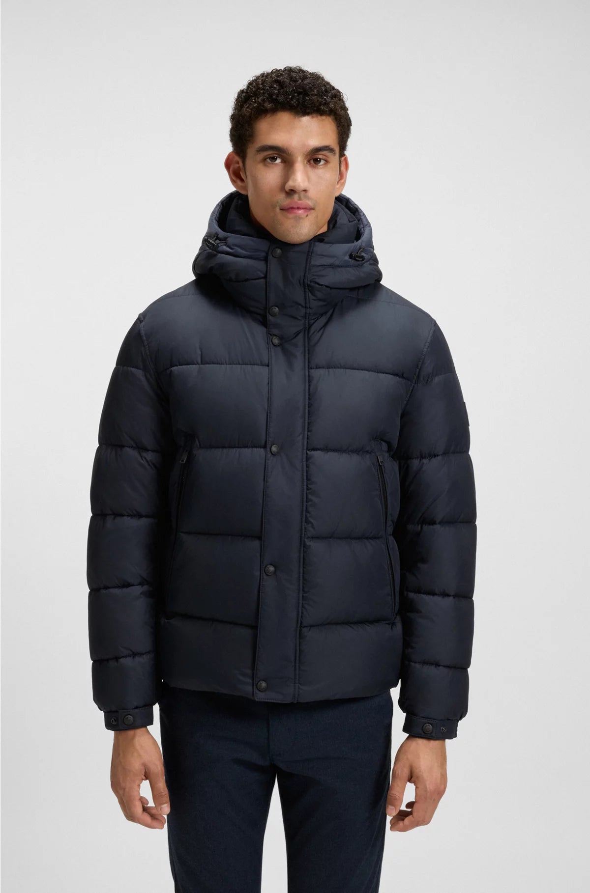 REGULAR-FIT PUFFER JACKET IN WATER-REPELLENT FABRIC