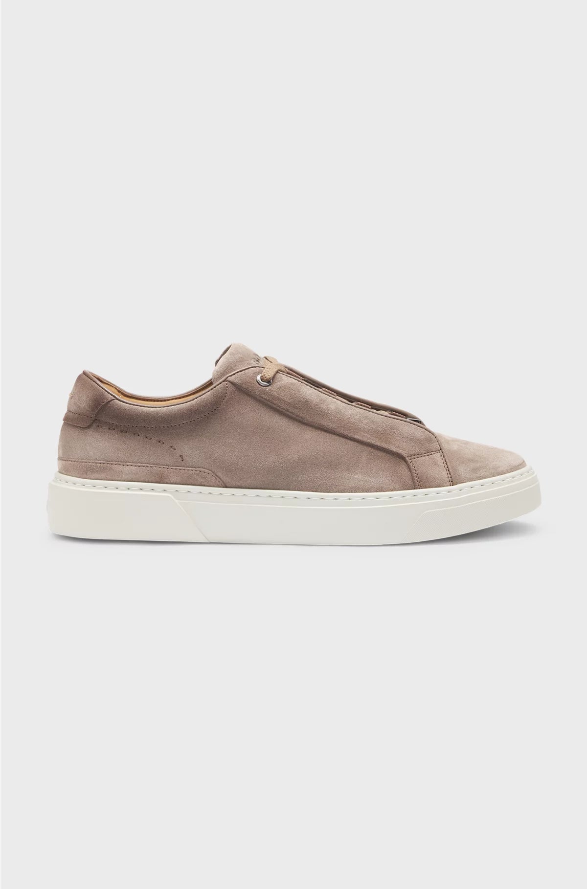 GARY TRAINERS IN SUEDE WITH ELASTIC LACING SYSTEM