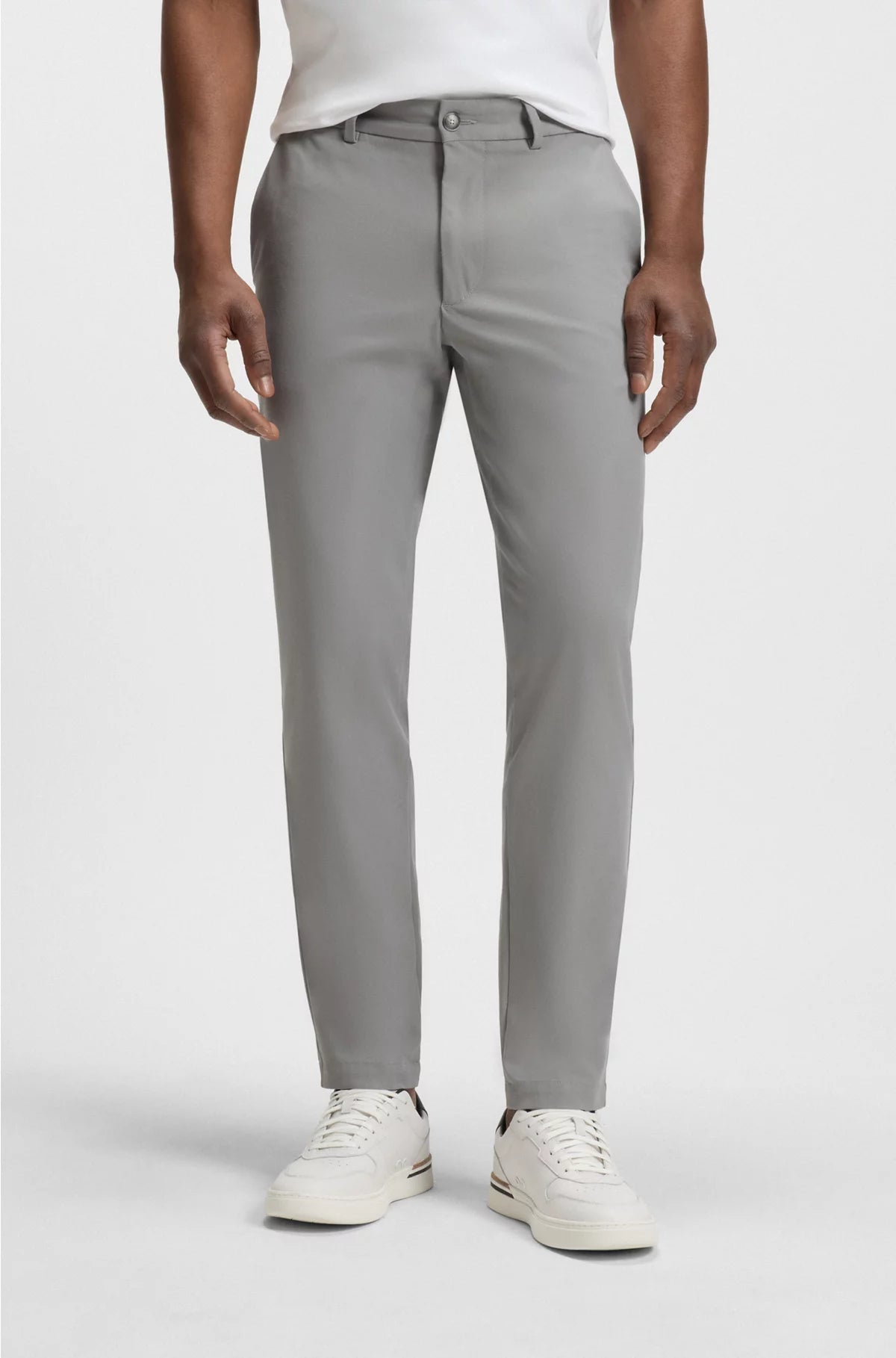 SLIM-FIT TROUSERS IN A STRETCH-COTTON BLEND