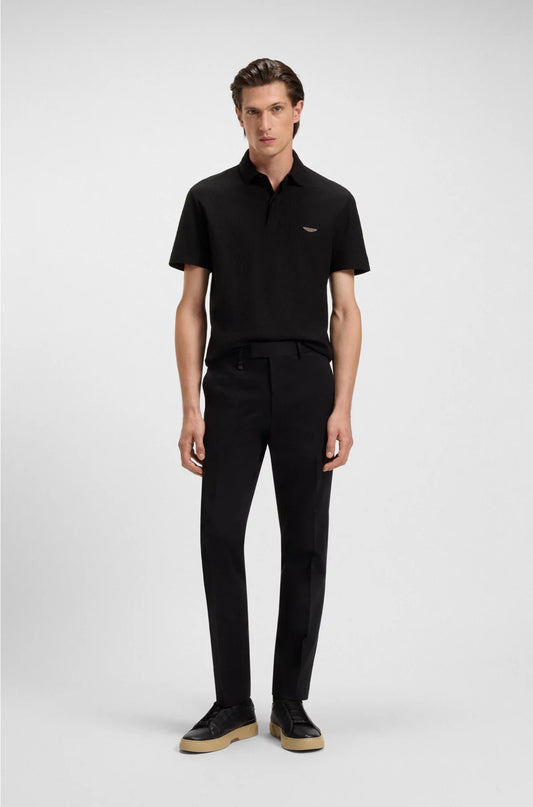 POLO SHIRT IN COTTON AND SILK