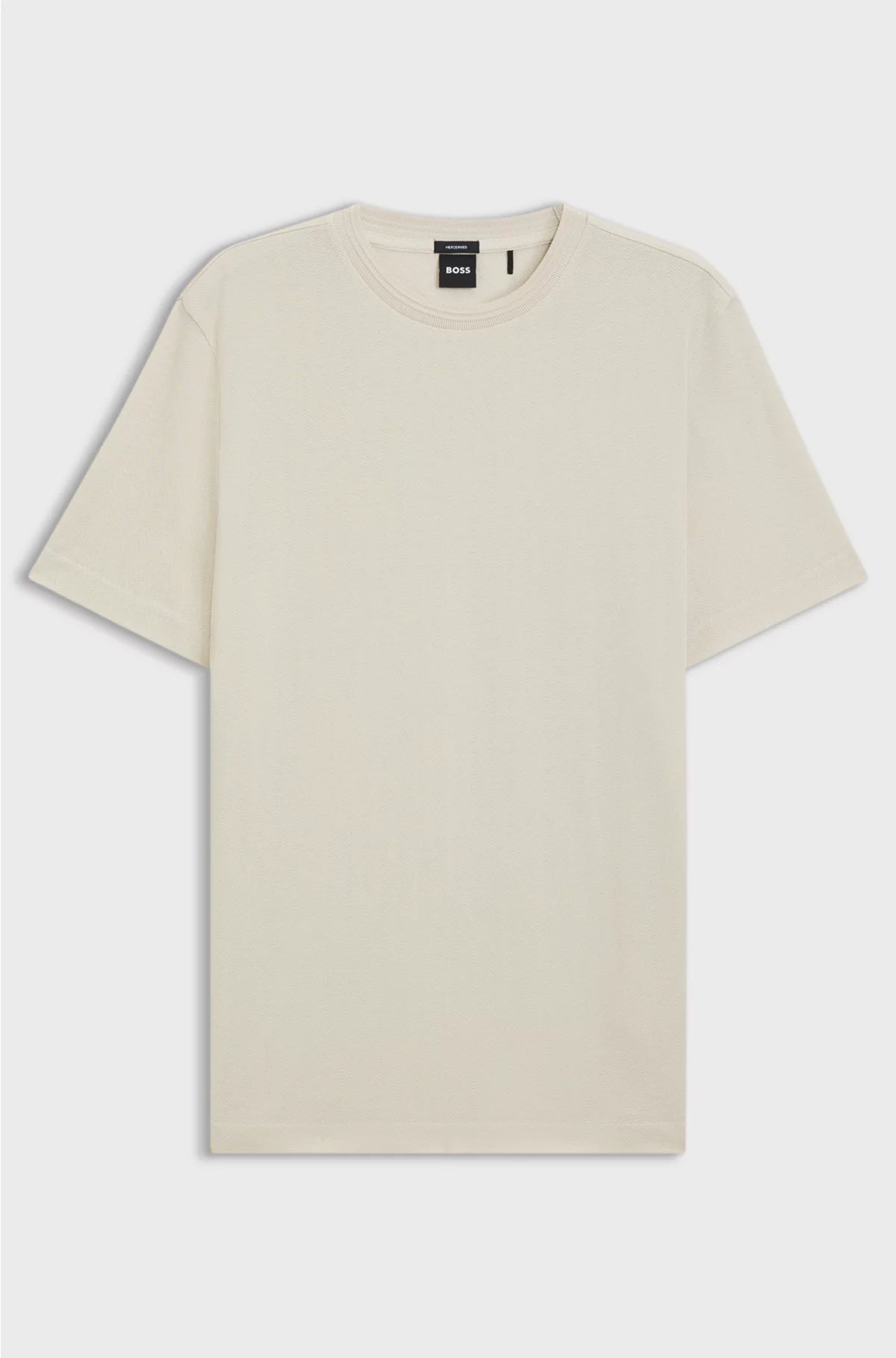 COTTON T-SHIRT WITH HERRINGBONE STRUCTURE