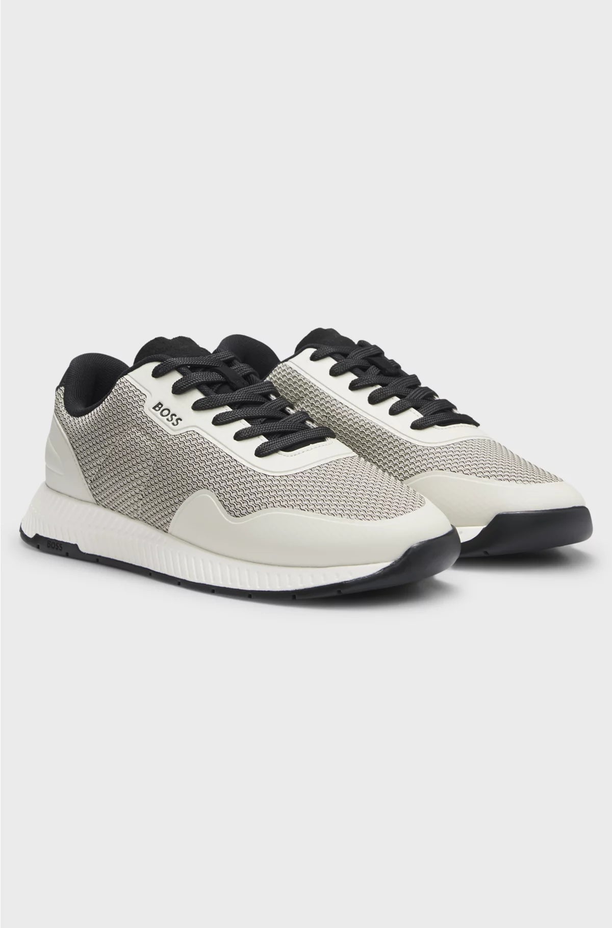 TTNM EVO MESH TRAINERS WITH FAUX-LEATHER TRIMS