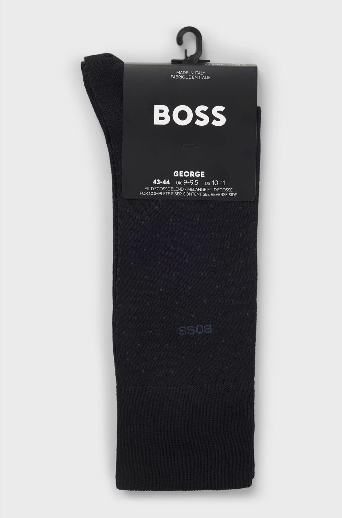 REGULAR-LENGTH SOCKS IN A MERCERISED-COTTON BLEND