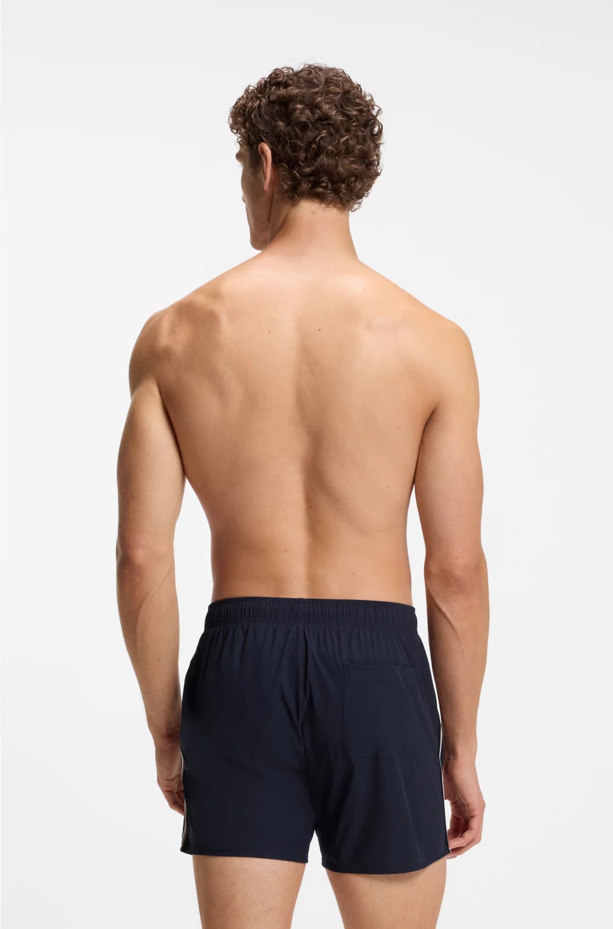 SWIM SHORTS WITH SIGNATURE STRIPE AND LOGO