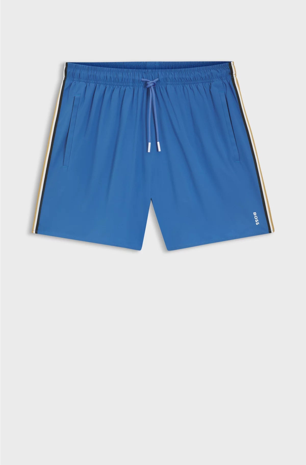 SWIM SHORTS WITH SIGNATURE STRIPE AND LOGO