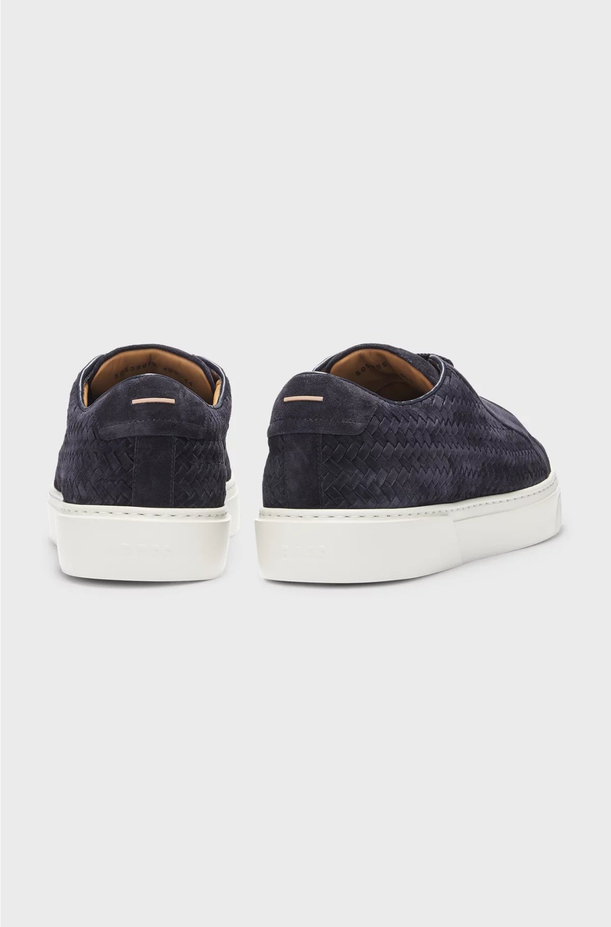 GARY WOVEN-SUEDE TRAINERS WITH HIDDEN LACES