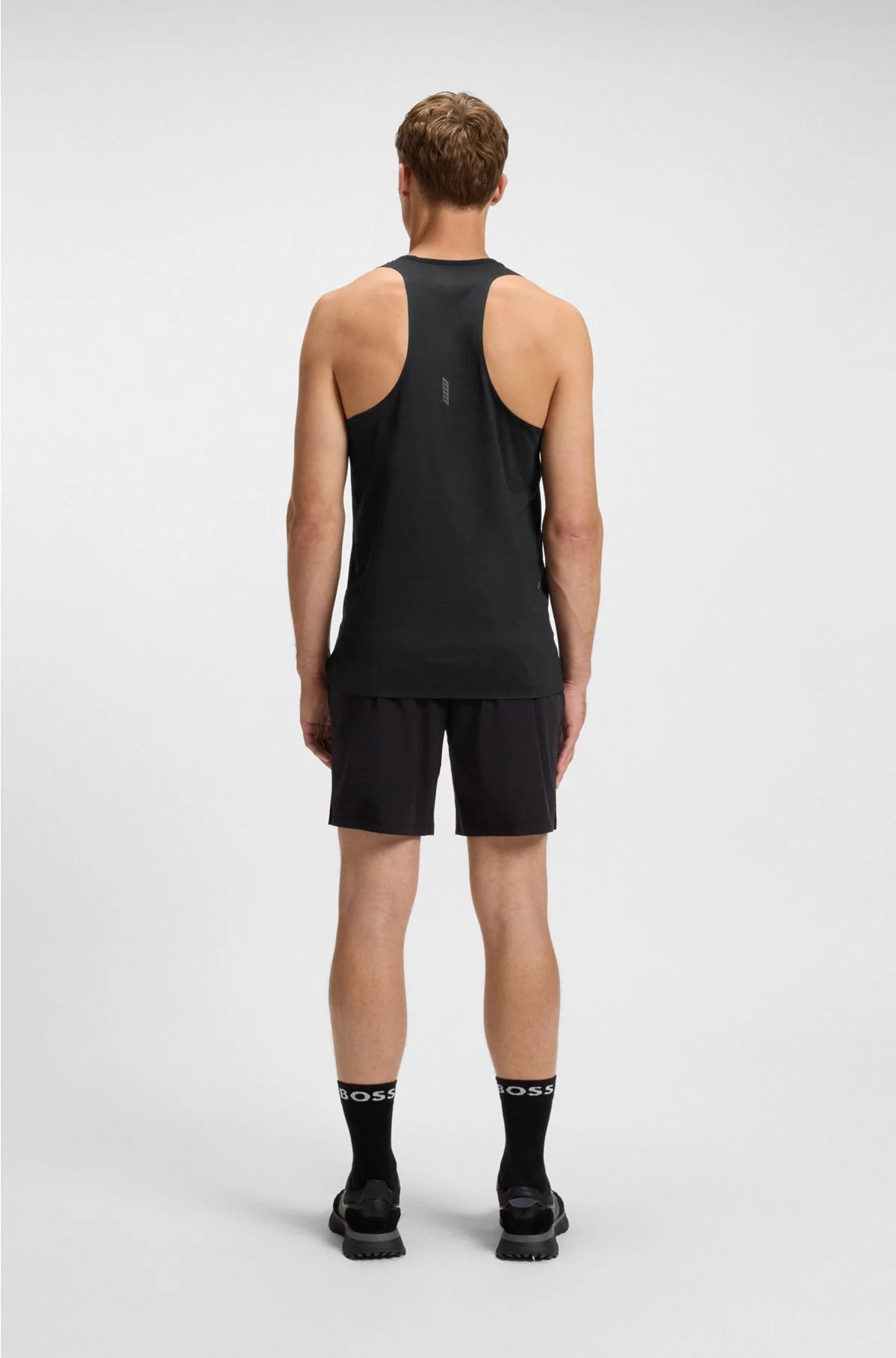 ACTIVE MESH-JERSEY TANK TOP WITH DECORATIVE REFLECTIVE DETAILS