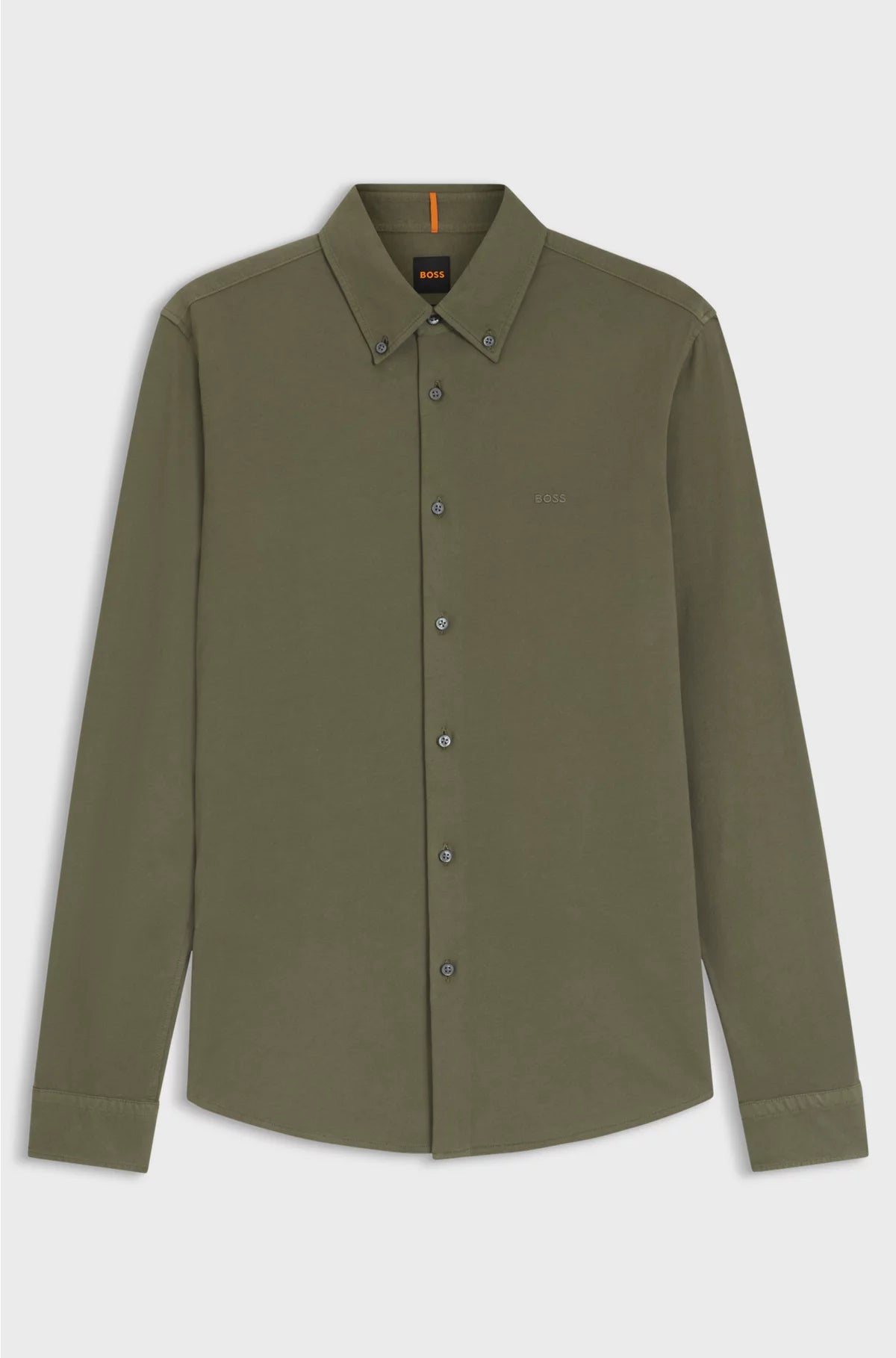 SLIM-FIT SHIRT IN COTTON JERSEY