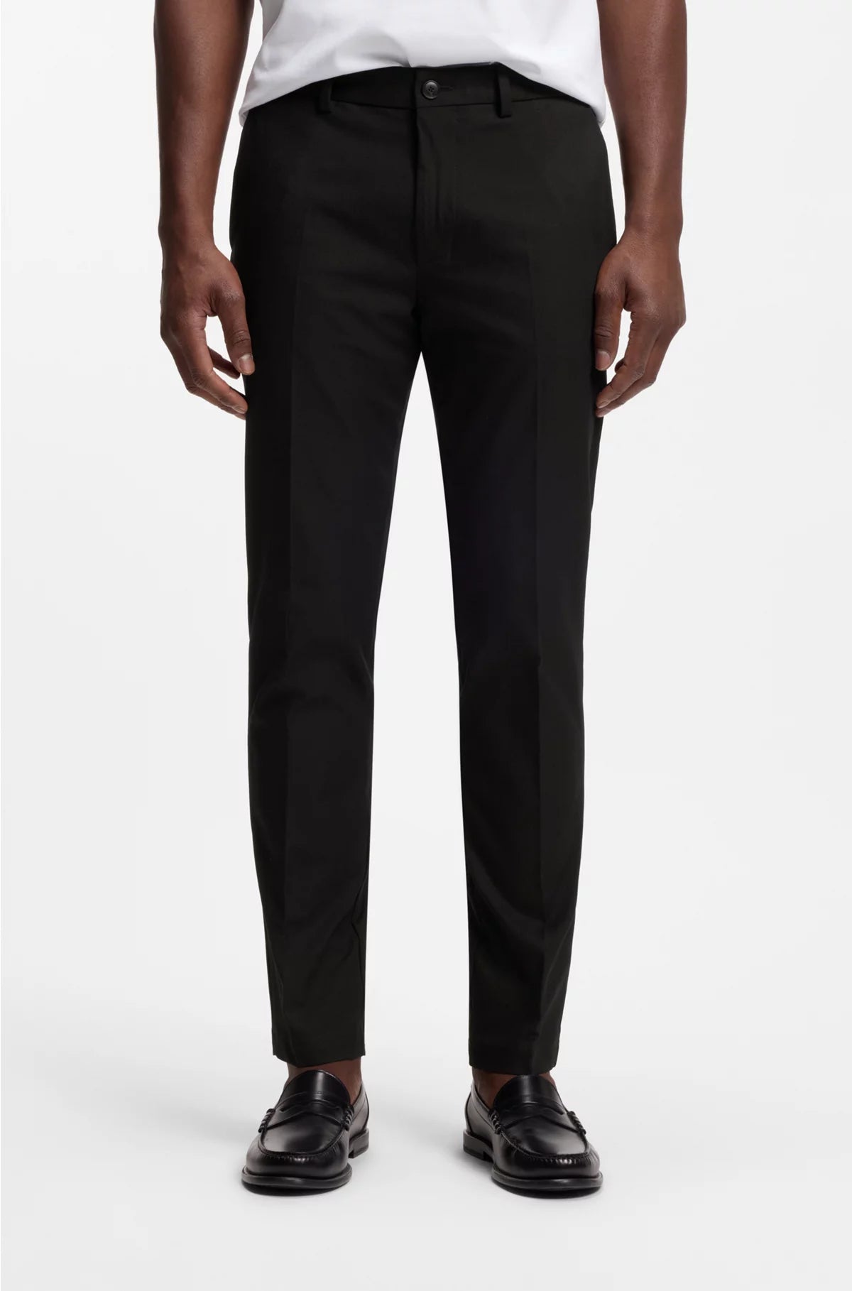 SLIM-FIT TROUSERS IN A STRETCH-COTTON BLEND