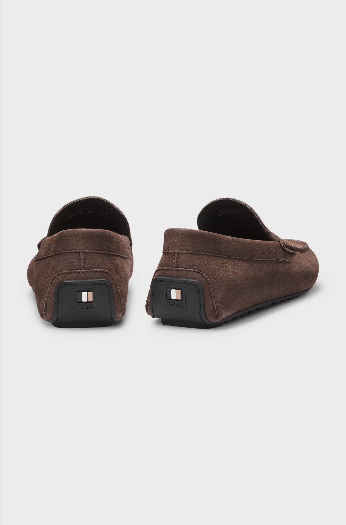 NUBUCK-LEATHER LOAFERS WITH DRIVER SOLE