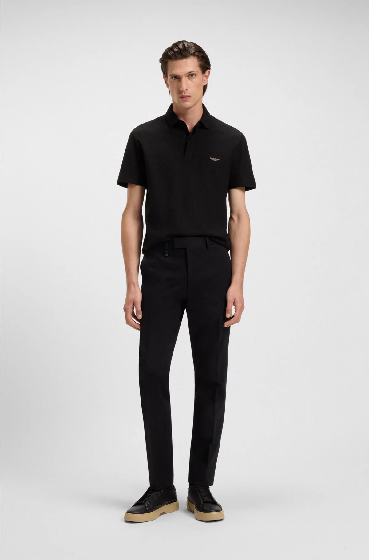 POLO SHIRT IN COTTON AND SILK