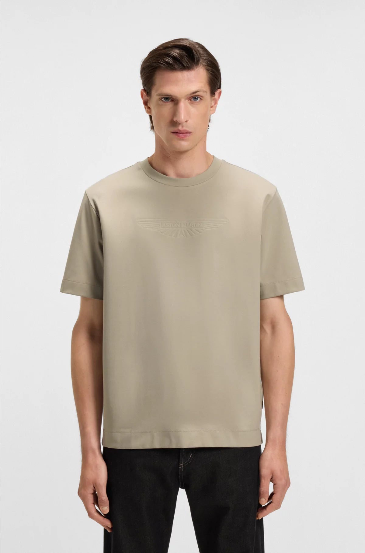 T-SHIRT WITH EMBOSSED LOGO
