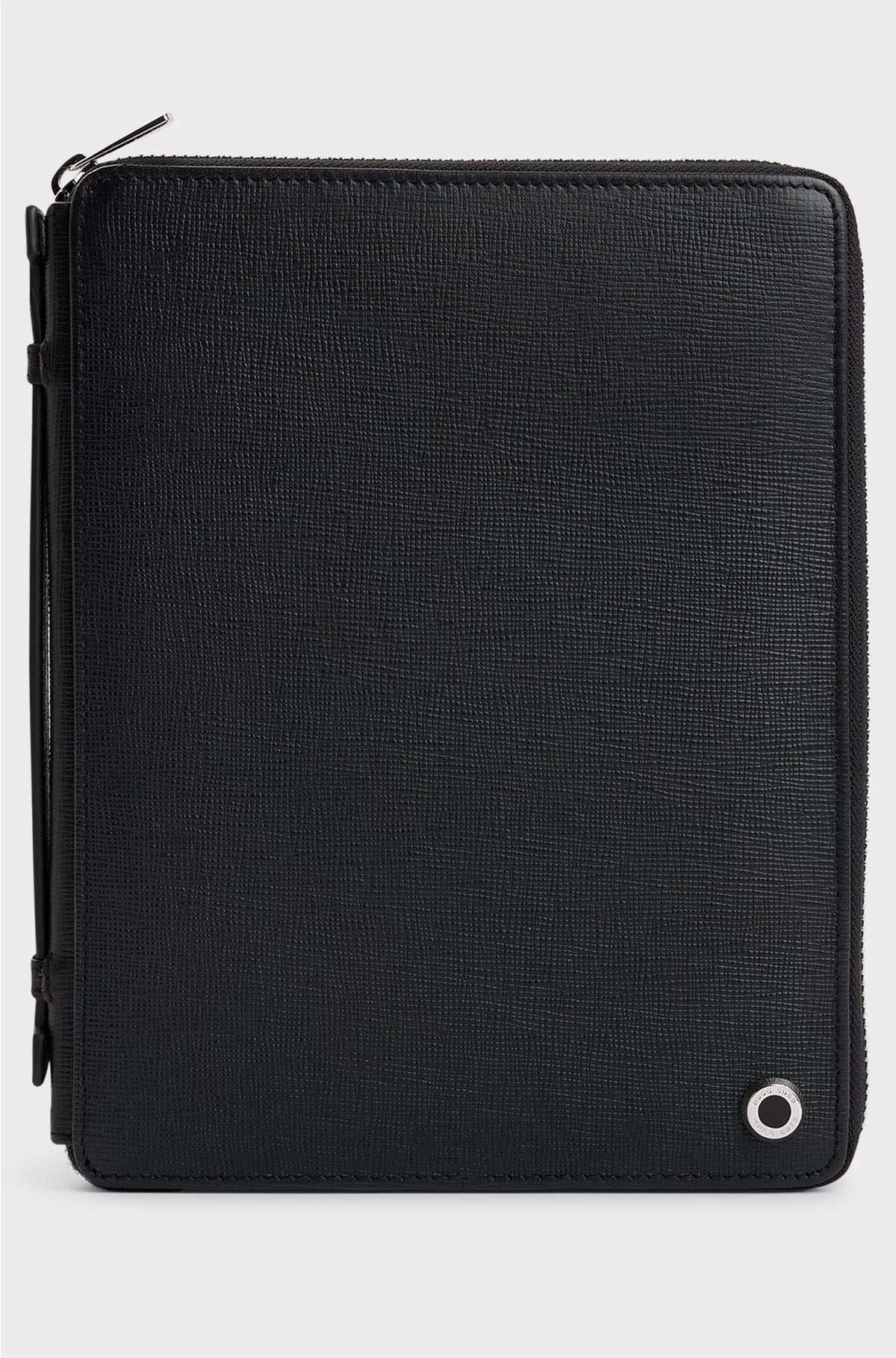 A5 CONFERENCE FOLDER IN BLACK TEXTURED LEATHER