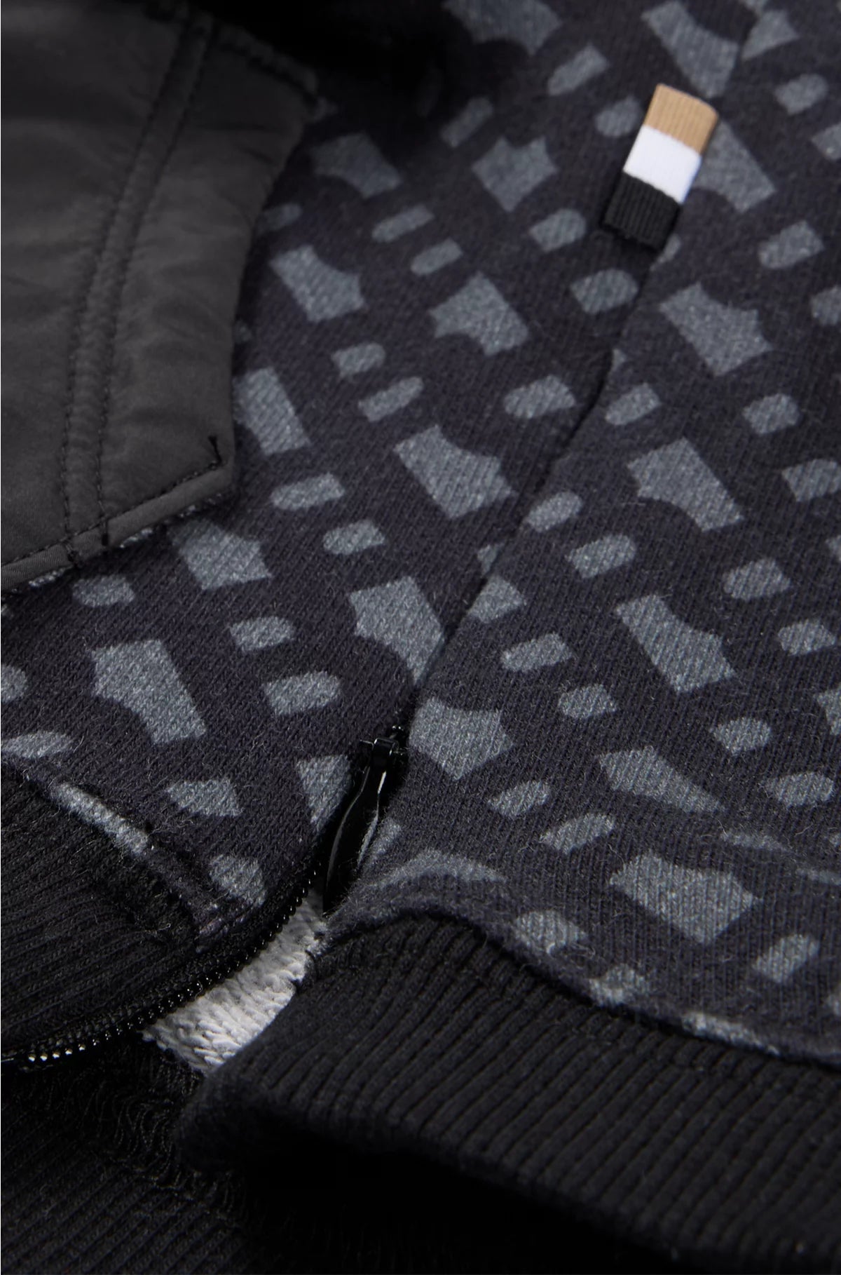 DOG HOODIE WITH MONOGRAM PATTERN